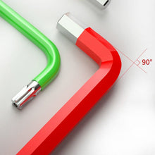 Load image into Gallery viewer, Rainbow Colored Long Arm Allen Wrench Set