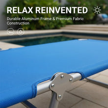 Load image into Gallery viewer, Portable Folding Beach Lounge Chair with Backpack Straps
