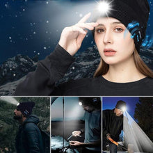 Load image into Gallery viewer, LED Light Bluetooth Warm Hat