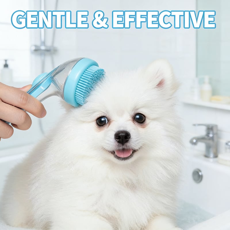 New 2 in 1 Pet Bath and Grooming Brush