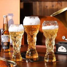 Load image into Gallery viewer, Soccer Trophy Style Beer Glass