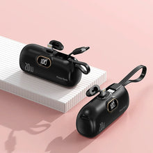 Load image into Gallery viewer, Mini Portable Charger with Built-in Cable
