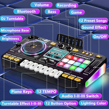 Load image into Gallery viewer, Sakerplus® Kids DJ Mixer Table With Microphone