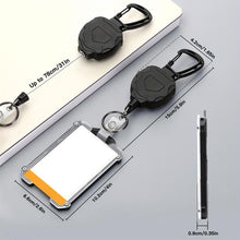 Load image into Gallery viewer, Retractable Badge Holder with Carabiner Clip