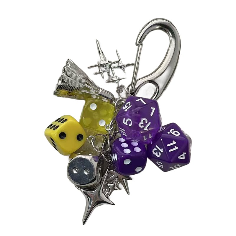 Creative dice keychain