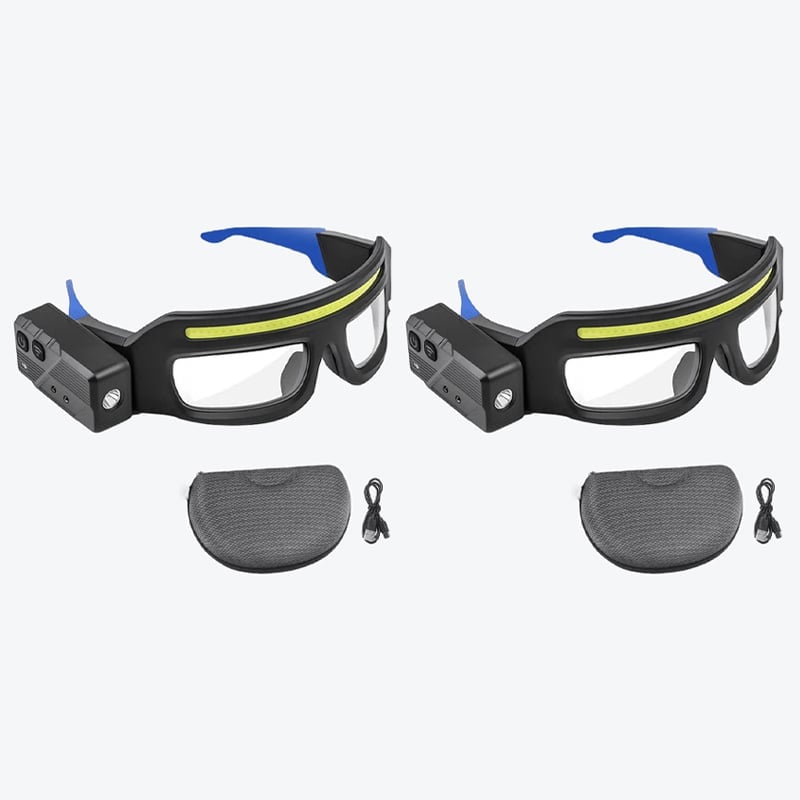 Ultra-Lightweight Motion-Sensing Headlamp with XTE+COB Dual Light Source