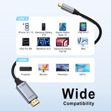 Load image into Gallery viewer, USB-C to HDMI Cable 8K 60Hz
