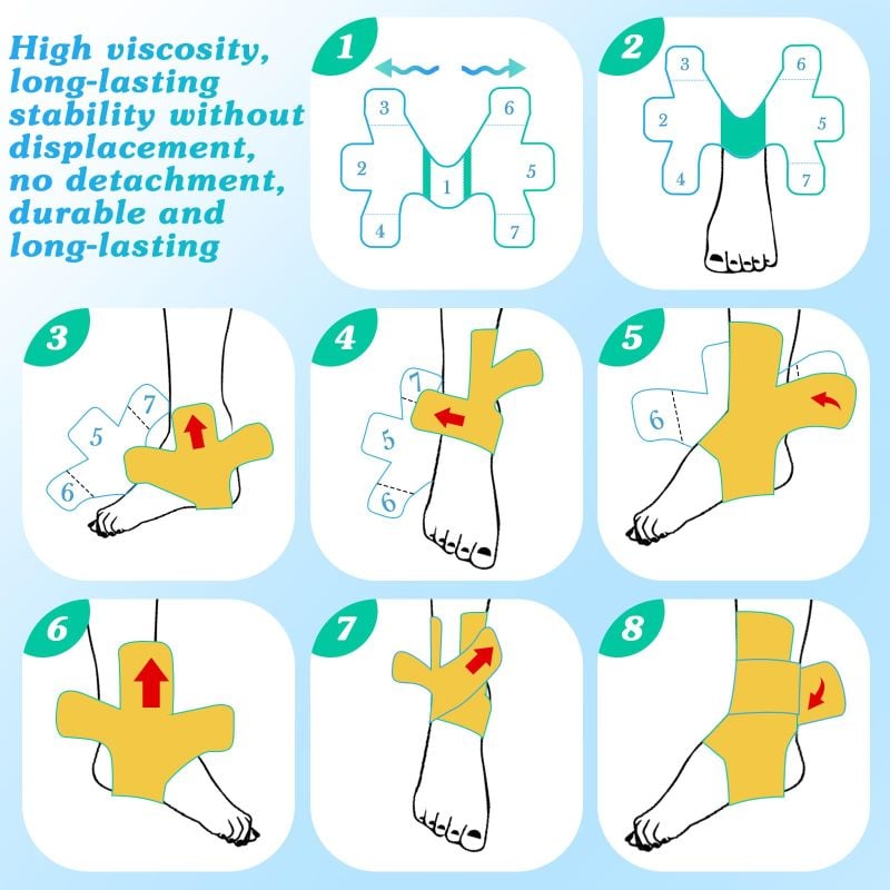 Precut Kinesiology Tape for Ankle