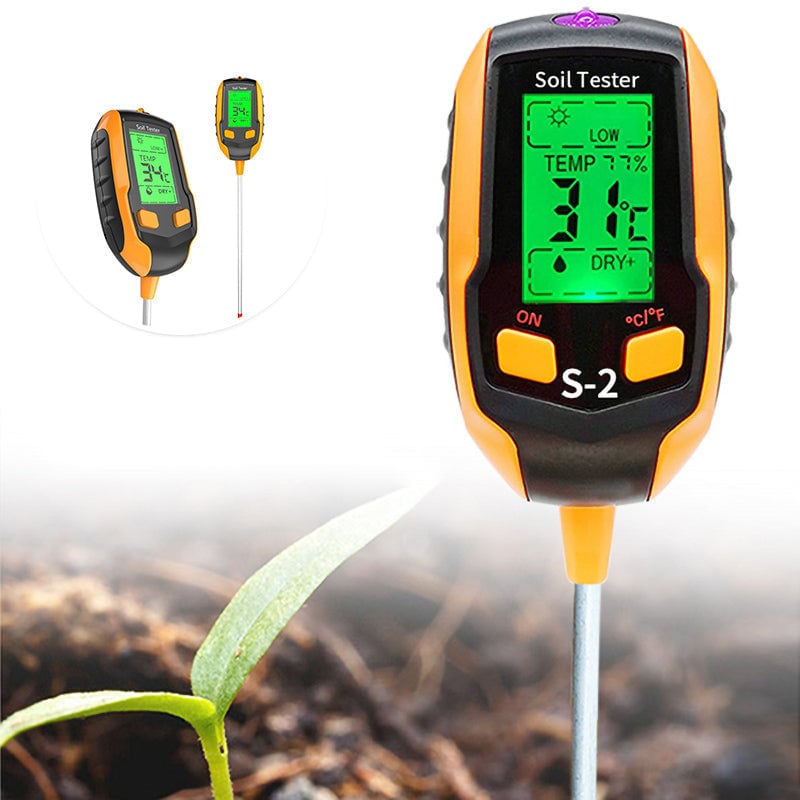 【Extra 10% OFF】Digital 4-in-1 Soil Test Meter
