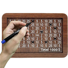 Load image into Gallery viewer, Wooden money box with engraved figures