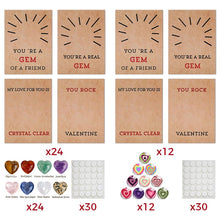 Load image into Gallery viewer, Valentines Cards with Heart-Shape Crystals