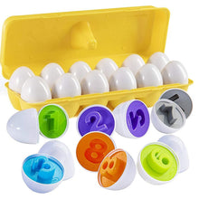 Load image into Gallery viewer, Color &amp; Shapes Matching Egg Set
