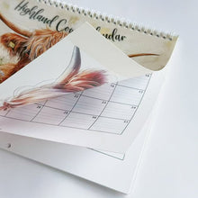 Load image into Gallery viewer, Highland Cow Calendar 2026