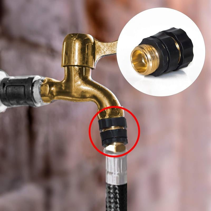 3/4 Inch Garden Hose Quick Connector 4 Sets/bag