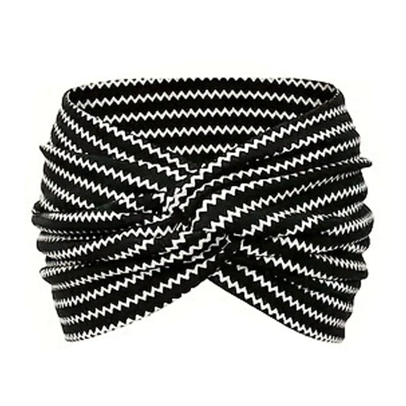 Printed cross yoga headband