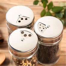 Load image into Gallery viewer, Glass Spice Jars Set