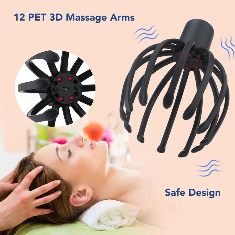 【Extra 10% Off】Octopus Head Massager