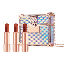 Load image into Gallery viewer, Velvet Matte Lipstick Set With Chain Bag