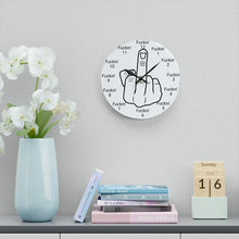 Load image into Gallery viewer, Middle finger Wall Clock