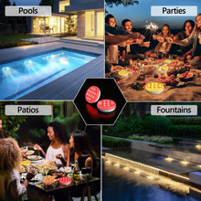 Load image into Gallery viewer, 2/4 PCS-Ultra-High Brightness Rechargeable Submersible LED Lights with Remote