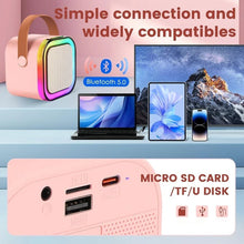 Load image into Gallery viewer, Mini Karaoke Machine with Wireless Microphones