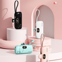 Load image into Gallery viewer, Mini Portable Charger with Built-in Cable