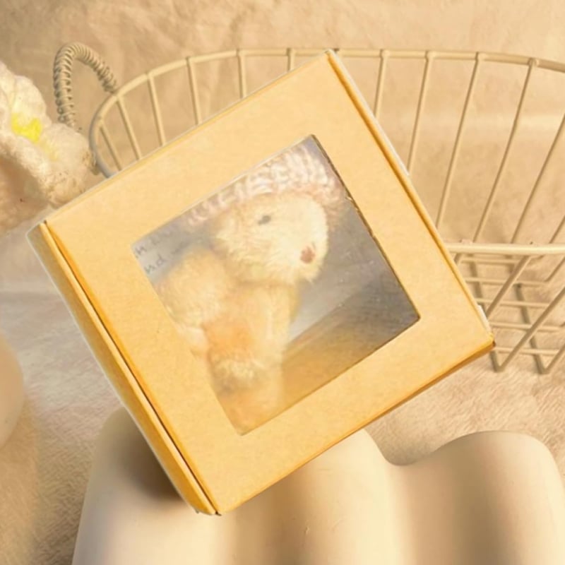 Handmade Mini Plush Teddy Bear in Box