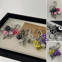 Load image into Gallery viewer, Creative dice keychain
