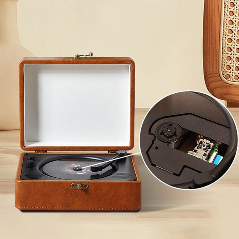 Aless™ Portable Retro CD Bluetooth Music Player