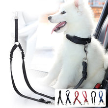 Load image into Gallery viewer, Adjustable Elastic Dog Seat Belt