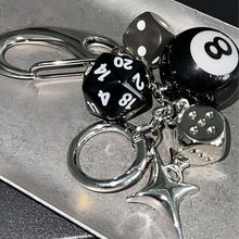 Load image into Gallery viewer, Creative dice keychain