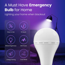 Load image into Gallery viewer, Sakerplus Emergency Rechargeable LED Light Bulbs