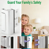 Child Safety Door Lock with 3-Inch Anti-Theft Aluminum Hinge Bolt Night Lock