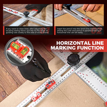Load image into Gallery viewer, Accurate Hole Position Marker - 4 in 1 Drilling Positioning Ruler
