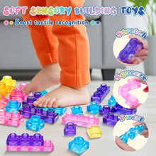 Load image into Gallery viewer, Squishy Multi-color Stacking Jelly Building Blocks Toy Set