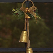 Load image into Gallery viewer, Metal Bells &amp; Mini Wreath Door Hangers