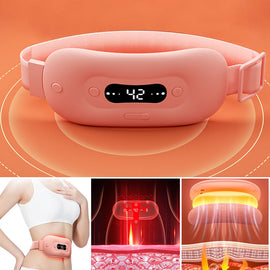 【Extra 50% OFF】Women Menstruation Vibration Belly Massage Hot Compress