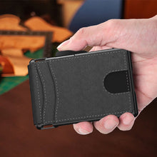 Load image into Gallery viewer, Men's Business Style Pu Leather Card Slots for AirTag