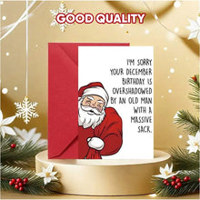 Load image into Gallery viewer, Cartoon Santa Claus Birthday Card