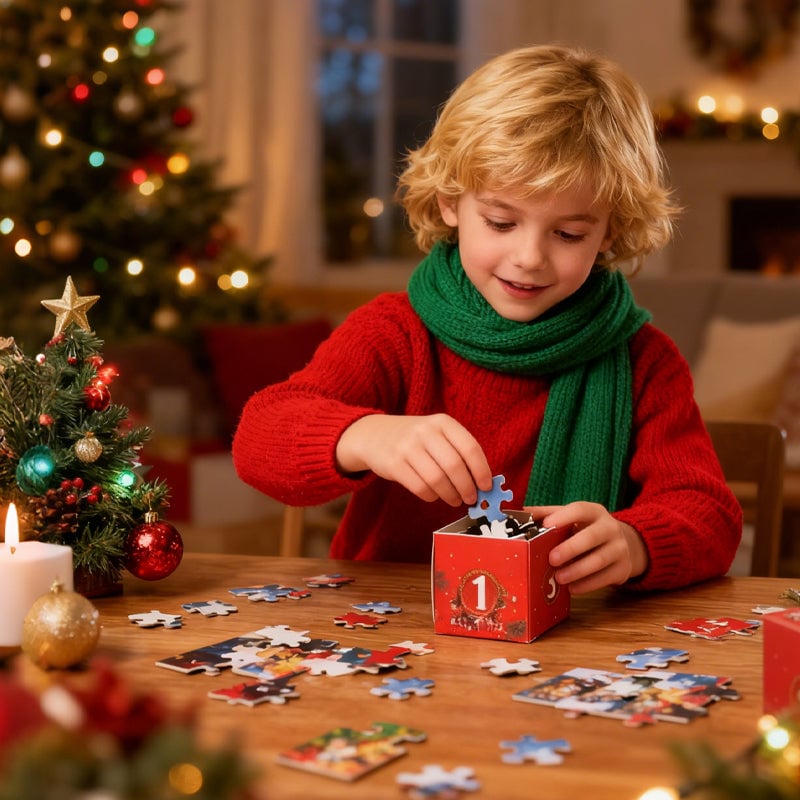 Christmas Countdown Puzzle Surprise Box Toy