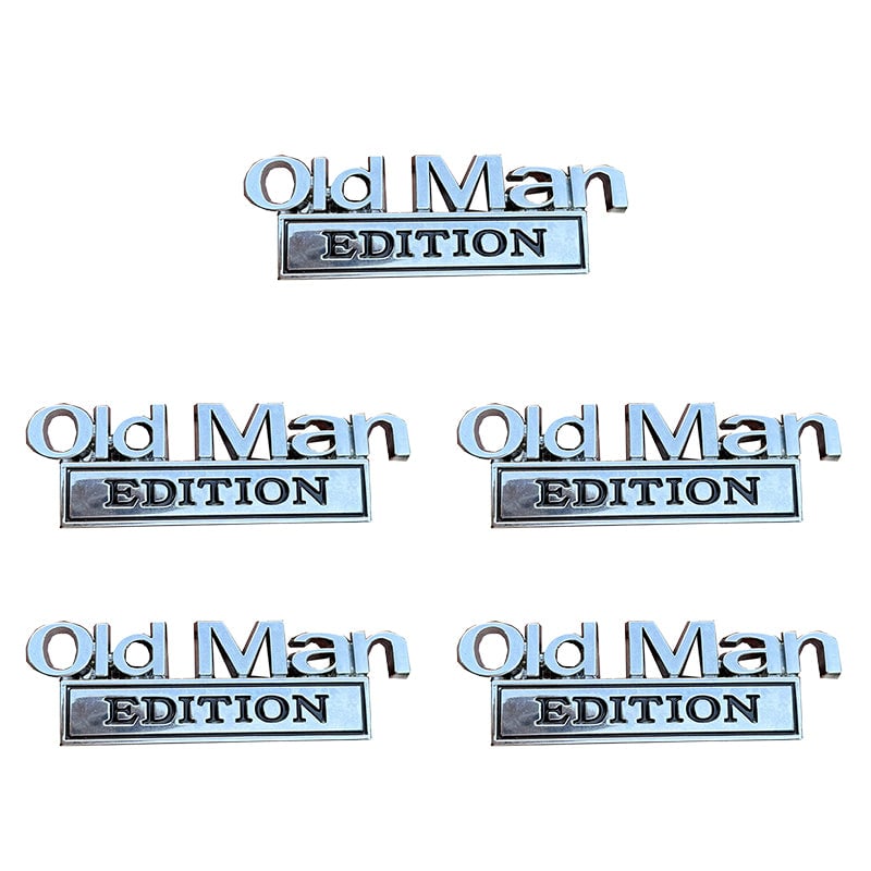 Old Man Edition Car Badge