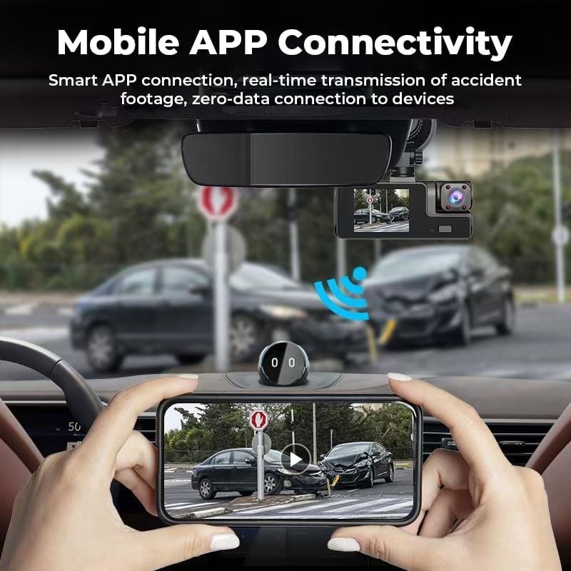 1080P Dual-Lens WiFi Dashcam