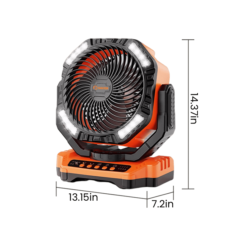 Outdoor Portable Cooling Fan - SAKER® Rechargeable Camping Fan
