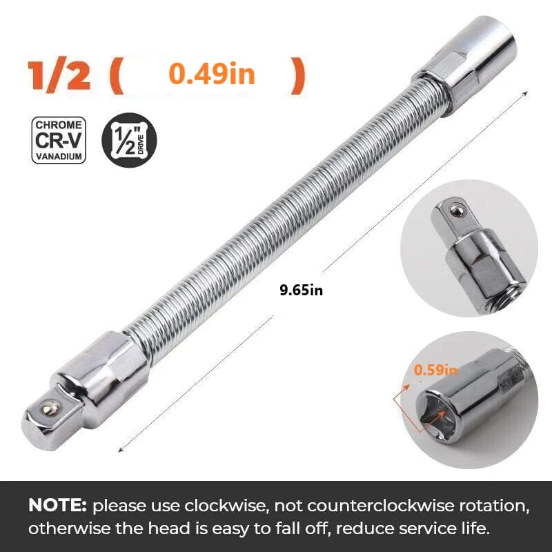 Aless™ Electric Wrench Socket Universal Extension Rrod