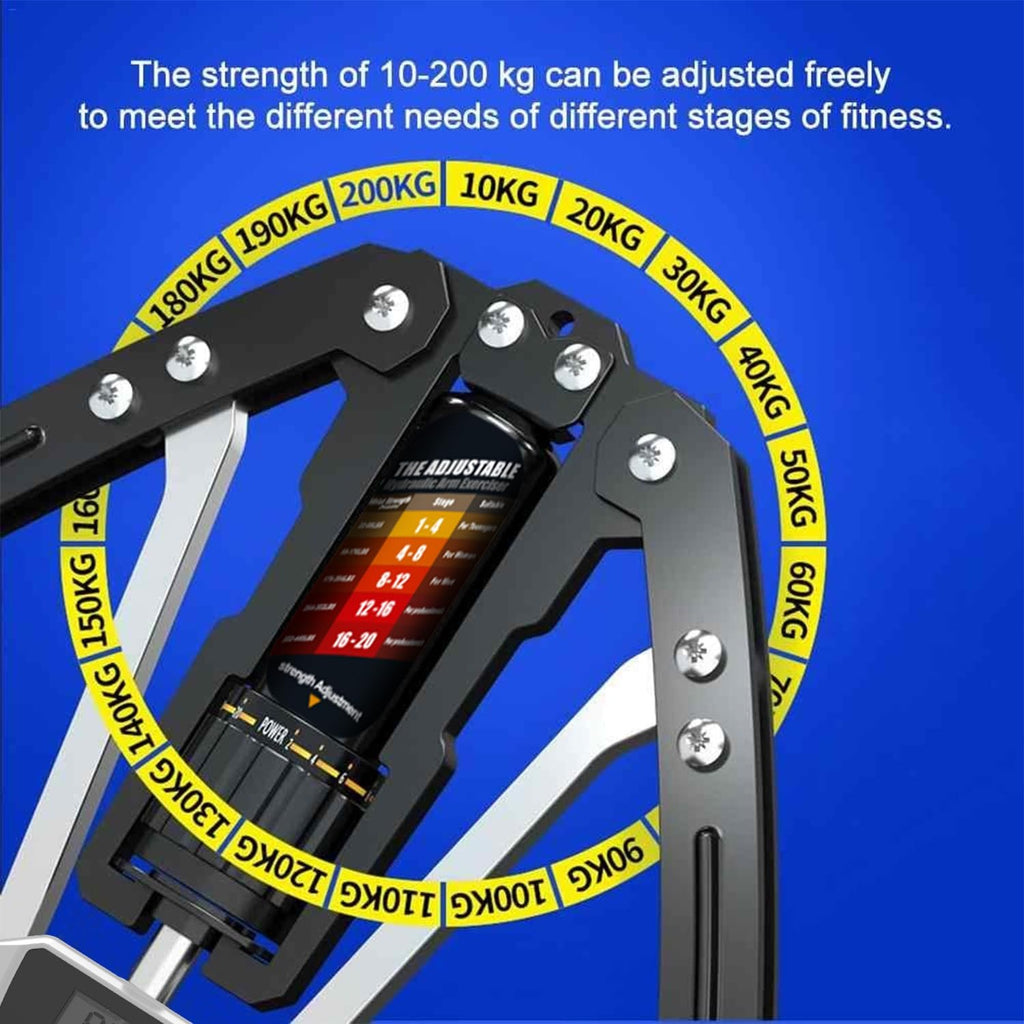 Adjustable Hydraulic Arm Strength Trainer (with LED counter)