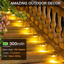 Load image into Gallery viewer, Solar Outdoor Stair Lights (4PCS)