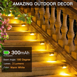 Solar Outdoor Stair Lights (4PCS)