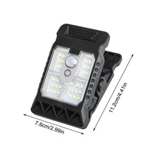 Load image into Gallery viewer, USB &amp; Solar Powered Motion Sensor Clip Lights