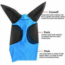Load image into Gallery viewer, Equine Mask Anti-Fly Mesh