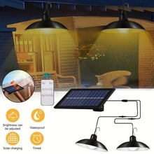 Load image into Gallery viewer, Dual-Head Solar Pendant Light